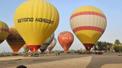 27 رحلة بالون طائر تزين سماء الأقصر