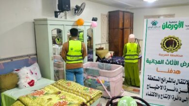 350 أسرة مستفيدة.. نجاح معرض لتوزيع الأثاث المنزلى مجانًا بمركز قطور