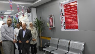 أسوان في 24 ساعة.. اطمئنان لعمل منظومة الإطفاء الذاتي بالمنشآت الحكومية وضبط مخالفات مرورية