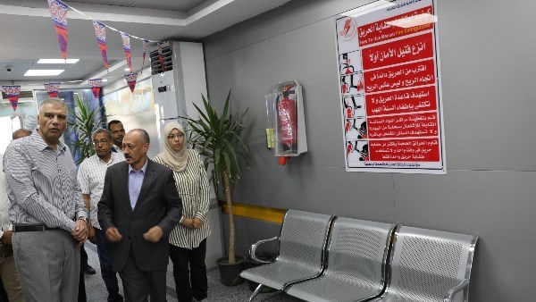 أسوان في 24 ساعة.. اطمئنان لعمل منظومة الإطفاء الذاتي بالمنشآت الحكومية وضبط مخالفات مرورية