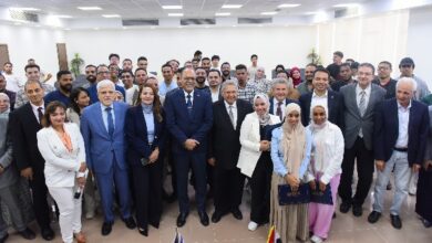 العمل تسلم طلبة قسم الجغرافيا بجامعة بدر شهادات التدريب على مهنة المساح العام