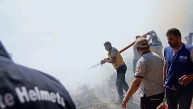 بمساعدات خارجية.. فرق الإطفاء تكافح لإخماد الحرائق في سوريا لليوم الخامس