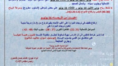 تغير مفاجئ بطقس أسوان وسقوط أمطار متفاوتة بدءً من الأربعاء