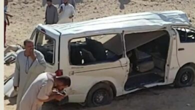 توأم يفارقان الحياة بعد إصابتهما في حادث بالصحراوي الشرقي بأطفيح