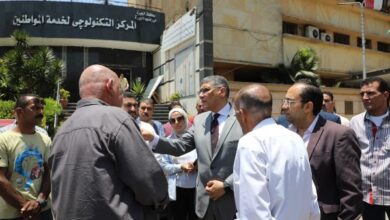 محافظ الجيزة يتفقد المركز التكنولوجي بحي جنوب الجيزة